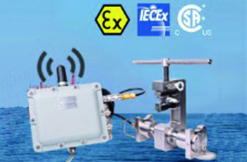 Wireless transmission of force measurement in hazardous areas